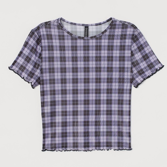 Purple mesh shirt H&M - Picture 1 of 3